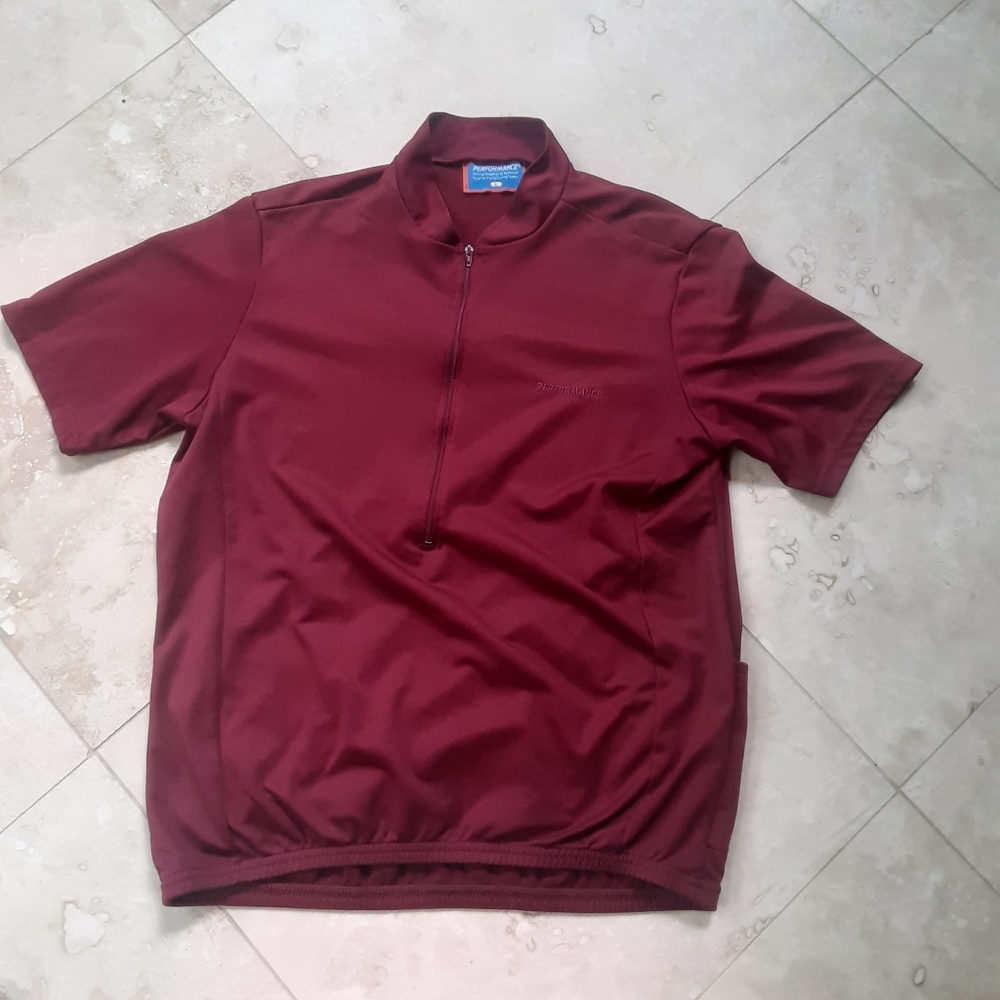 Performance Coolmax Cycling Jersey, THREE Rear Cargo Pockets, Relaxed "Club" Fit